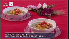 Maltagliati su crema di lattuga