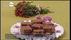 Dolce di banana e cioccolata