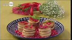 Mini pancake ai fiori d'arancio