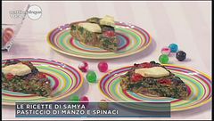 Pasticcio di manzo e spinaci