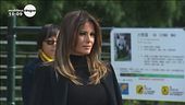Melania viaggia da sola