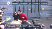 Fabrizio Corona esce dal carcere, le immagini