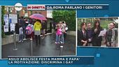 Roma, protesta dei genitori