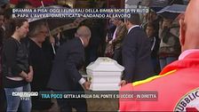Dramma a Pisa: bimba morta in auto - Oggi i funerali