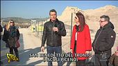 Colline di macerie triturate