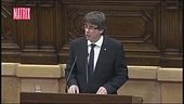 Il discorso di Puigdemont