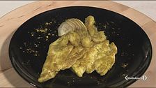 Pollo banane e curry