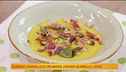Crema di zucca con porcini e pancetta