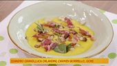 Crema di zucca con porcini e pancetta