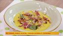 Crema di zucca con porcini e pancetta