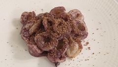 Orecchiette con pesto di radicchio e cacao