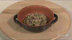 Riso con salsiccia e radicchio