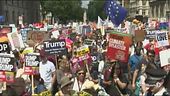 Londra in piazza contro Trump