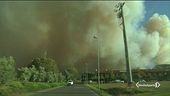 Inferno di fuoco nel pisano