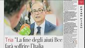 Tria: "l'Italia non è malata"