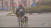 Sfida al traffico al lavoro in bici