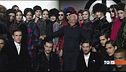 Giorgio Armani in passerella a Milano