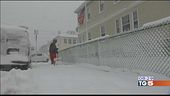 Tempesta di neve sulla east coast