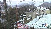 Amatrice sotto la neve ricostruzione ferma