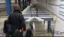 Omaggio a David Bowie nella metropolitana di New York.