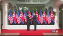 Storica stretta di mano tra Trump e Kim