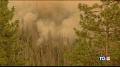 Un inferno di fuoco nello Yosemite Park