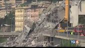 Genova, i monconi del ponte hanno resistito all'ondata di maltempo