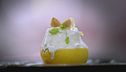 Sorbetto al limone e mandorle