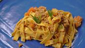 Tagliatelle con carne suina italiana