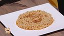 Orzotto allo zafferano e lardo croccante
