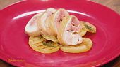 Porchetta di pollo con patate grigliate