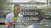 Il Governo chiede soldi agli italiani