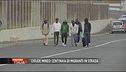 Chiudeo Mineo: migranti per strada