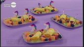 Omelette dolci con frutta