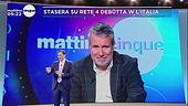 Stasera su Rete 4 debutta W l'Italia