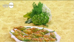 Fiori di zucca ripieni con verdure