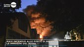 Incendio alle porte di Milano