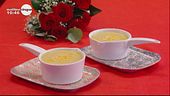 Zuppa con polpa di granchio e mais