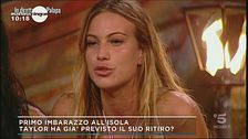 L'Isola dei famosi: primo imbarazzo per Taylor Mega