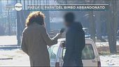 Abbandonato dalla mamma
