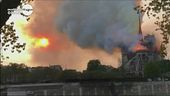 Notre Dame in fumo