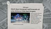 Incendio in una clinica privata