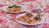 Spiedini di capesante e funghi freschi