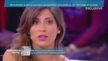 Alex Belli e Mila Suarez a confronto