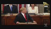 Donald Trump addormenta i bimbi