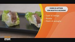 Cuori di lattuga con ricotta e acciughe