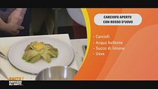 Carciofo aperto con rosso d'uovo