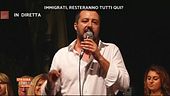 Salvini in diretta da Fano