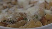 Pasta al forno con mix di funghi