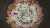 Panzucca con bavarese di grana padano dop e mortadella